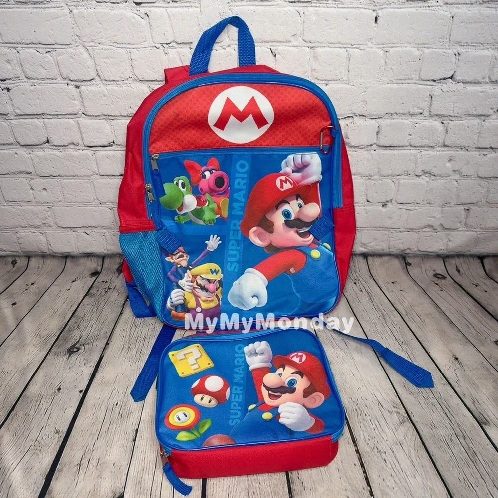 Mario Backpack and Lunch Bag
